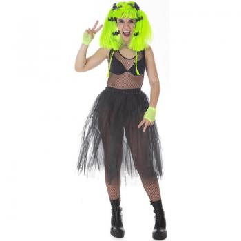 Kit de Vampira verde Molona adulto: Tutú y Peluca