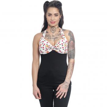 Pussy Deluxe Flowers and Bees Top Top Mujer Negro S