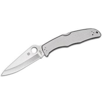 Spyderco Navaja, Taschenmesser Endura 4 SS, Grau, C10P, Gris