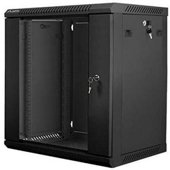 LANBERG Armario Rack 12U 600X600X635 Auto ENSAMBLADO 19 hasta 60 KG Negro