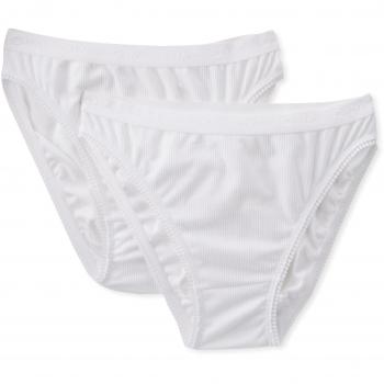 Dim Pur Coton algodón 100% canalé Braguita, Mujer, 2, Blanco