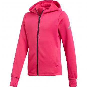 Adidas Chaqueta Entrenamiento Full Zip con Capucha para Niña, Niñas, DJ1074, Real Magenta, 140