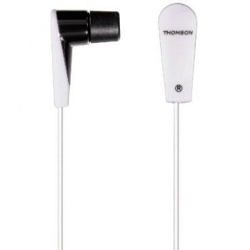 Thomson EAR3122W / BK Auriculares estéreo con clip magnético de 3,5 mm enchufe de gato Negro / Blanco