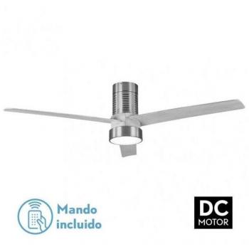 Ventilador de Techo DC Teo 24W Níquel 3 Aspas Gris