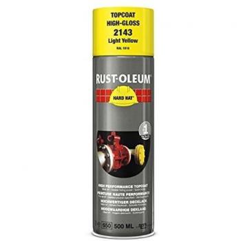 Pintura en aerosol Rust-Oleum Hard Hat 500ml - Amarillo Claro RAL 1018