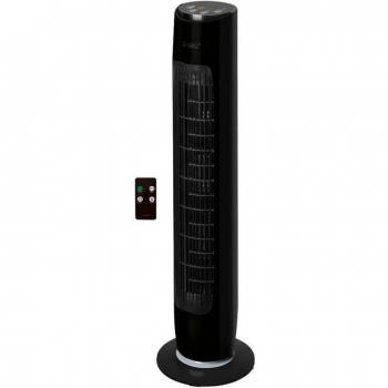 Ventilador de Torre Oscilante con Mando 45W Negro