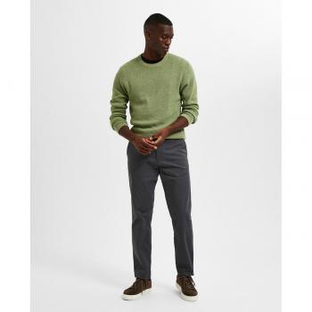 Selected New Miles Slim Fit Chino Pants Dark Shadow 32