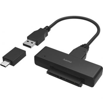 Adaptador Hama USB para discos duros y SSD de 2.5 y 3.5