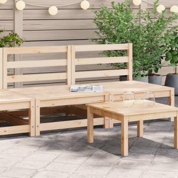 vidaXL Garden Sofas Armless 2 pcs 70x70x67 cm Solid Wood Pine
