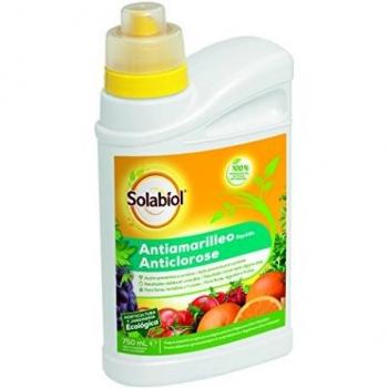 Solabiol - Antiamarilleo liquido 100% organico para Flores, hortalizas y frutales. 750 mL
