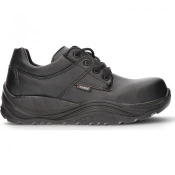 Zapato de Seguridad Cofra Saguys Caballero - Puntera No Metálica, Color Negro, Diseño ergonómico, Suela antideslizante, Materiales resistentes al agua y a la abrasión