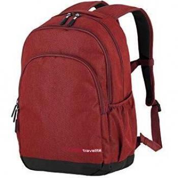 Mochila Travelite Kick Off L Roja con compartimento para laptop de 15,6 y capacidad de 22 litros