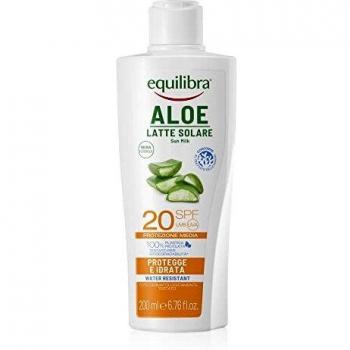 Equilibra - Crema solar de Aloe ProSun UV SPF20 - Bronceado natural - 200 ML