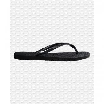 Havaianas Slim Crystal Women's Flip-Flops in Black
