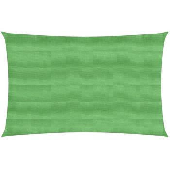 Toldo de vela HDPE verde claro 160 g/m² 3x6 m