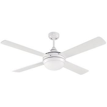 Ventilador de techo con luz Marea Blanco, E27, 15 W, dimensiones 132 x 132 x 43 cm, incluye mando a distancia