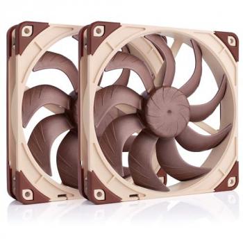 Ventilador Noctua NF-A14x25 G2 PWM Sx2-PP, Set de 2 Ventiladores de 140mm para PC (Marrón)