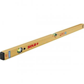 Sola Poziomnica Magnetyczna AZM 50 - 50cm, Nivel de burbuja con imanes, Fabricada en aluminio, Precisión de nivelación de ±0.5 mm/m, Longitud de 50