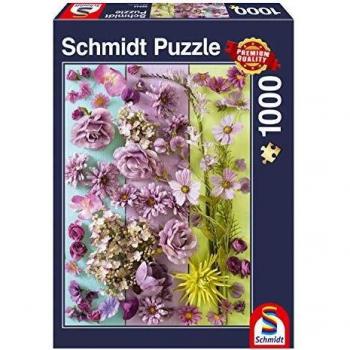Puzzle Schmidt Flores Violetas de 1000 Piezas