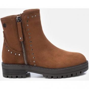 Xti - Botines de niña con cremallera lateral, suela de goma y tachas