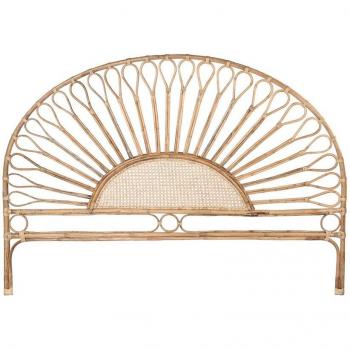 Cabecero de Cama Ratán Girasol Natural 178 x 4 x 127 cm