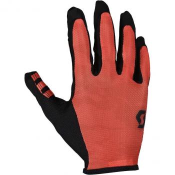Guante de ciclismo unisex Scott Traction LF rojo rosáceo - S