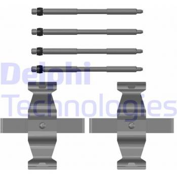 Kit de accesorios DELPHI LX0782, pastillas de frenos