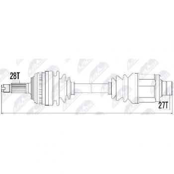 Árbol de transmisión NTY NPW-HD-036 con alta resistencia y durabilidad