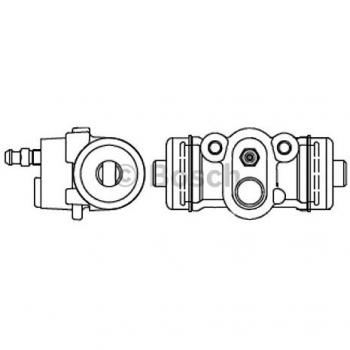 Cilindro de freno de rueda BOSCH F 026 002 387, Cilindro de freno para automóvil, alta calidad y durabilidad