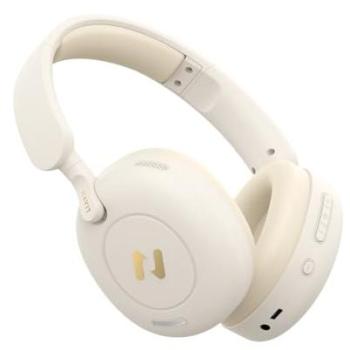 Auriculares Havit H655BT PRO beige - Inalámbricos y con cable, Cancelación Activa de Ruido (ANC), 80 horas de batería