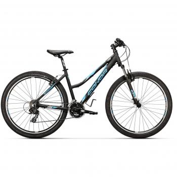 Conor 5400 27,5 Bicicleta Ciclismo Mujer, Negro/Azul, M