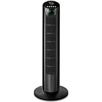 Black+Decker BXEFT45E Ventilador de torre, 45 W, 61 Decibeles, Plástico, Negro