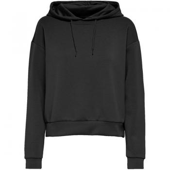 Sudadera Only Negra W - Sudadera de mujer, color negro, estilo casual, confeccionada en material suave y cómodo, con diseño moderno y elegante, ideal para uso diario