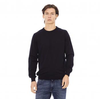Baldinini Trend Blue Fabric Sweater - XL