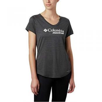 Columbia Camiseta para Mujer Trinity Trail II Graphic, Mujer, 1886141, Negro, Race Day, Extra-Small