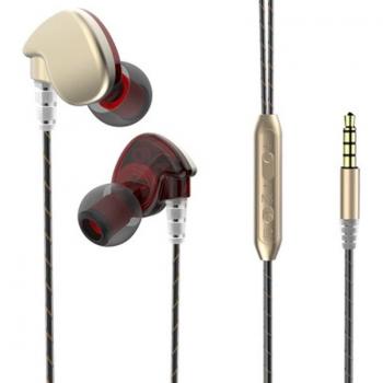 Auriculares deportivos con cable de 3,5mm, control de volumen y micrófono, estéreo, para smartphone