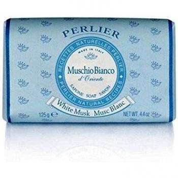 Jabón Perlier de Almizcle Blanco 125g Hidratante y Suavizante