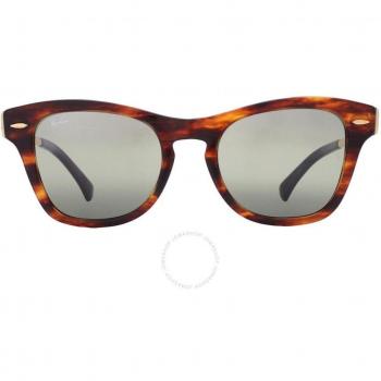 Ray-Ban Unisex Tortoiseshell Sunglasses RB 0707/SM with Green Mirror Lenses, Size: One Size