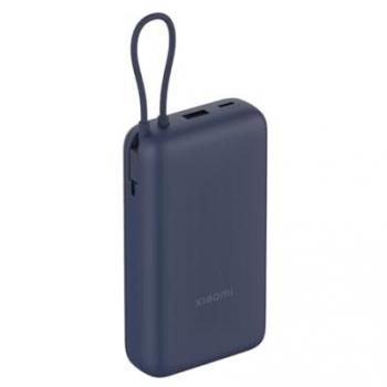 Power Bank Xiaomi 33W Batería Externa Portátil 20000mAh Azul con Cable Integrado
