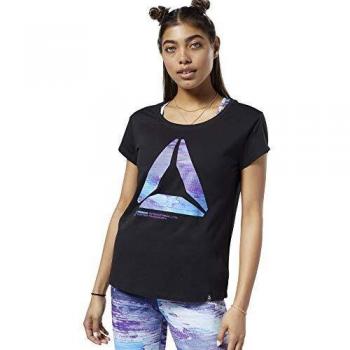 Reebok OS Winter Easy tee Camiseta, Mujer, Negro, XS