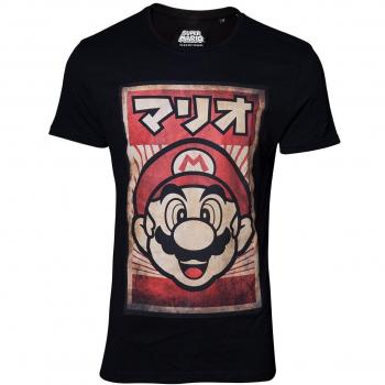 Super Mario T-Shirt Propaganda Poster Inspired Mario Size L Bioworld Nintendo