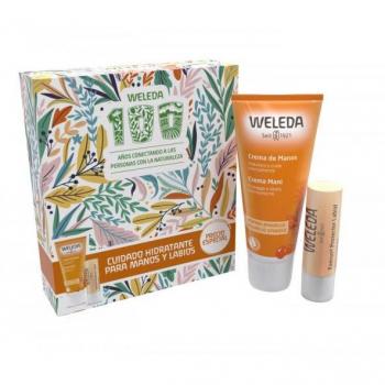 Weleda Set de Cuidado Hidratante para Manos y Labios con Espino Amarillo y Bálsamo Labial Everon