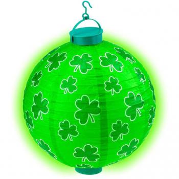 Lámpara Luminosa del Día de San Patrick con 2 Luces Led Blancas de 30 cm de Widmann