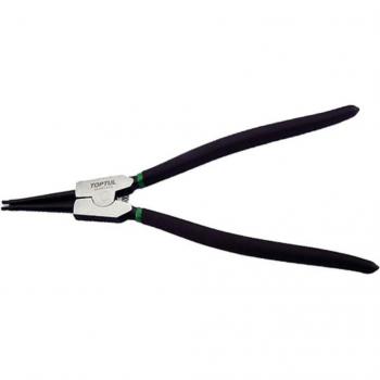 Alicates de mango anular y circlip TOPTUL 12 (exterior) plano, características: diseño ergonómico, fabricados en acero al carbono, acabado pulido para resistencia a la corrosión, mandíbulas plan