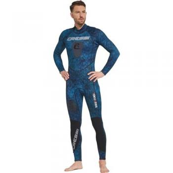 Traje de Neopreno Cressi Tokugawa 3mm para Hombre, Largo, Azul Camuflaje