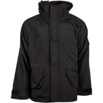 MIL-TEC Men's Black Trilaminate Waterproof Jacket with Fleece Liner