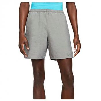 Nike Pantalones Cortos 2 En 1 Challenger para Hombre en Gris Humo/Reflejante Plata, Talla XL