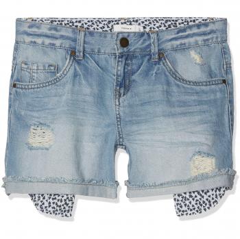 NAME IT Nitabelli Reg Dnm Shorts Nmt, Jeans para Niñas, Azul