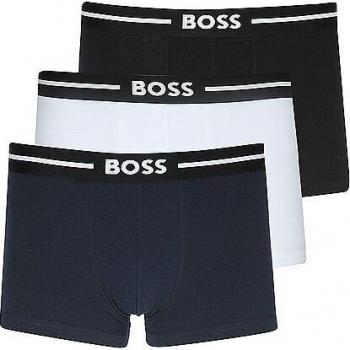 BOSS Men's 3-Pack Cotton Boxers - Navy, Black, White (M)