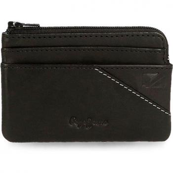 Monedero de Cuero Pepe Jeans Striking en Color Negro